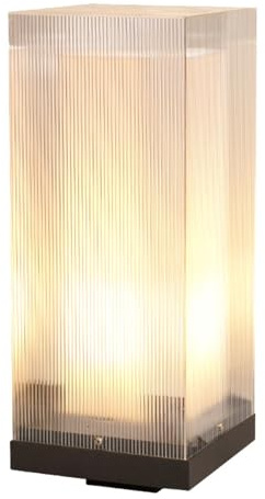 Aioneer Lampada A Colonna Moderna, Lampada da Prato, Lampada da Esterno in Acrilico, Altezza 50 Cm, Lampada da Giardino Impermeabile, Lampada da Recinzione per Cortile, Lampada D