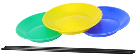iplusmile Juego De 3 Platos Giratorios para Hacer Malabares Juguete De Equilibrio Platos De Malabarismo Juguetes Sensoriales