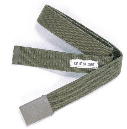 Mil-Tec BW - Cintura in stoffa, regolabile, colore oliva, Verde (oliva), 140