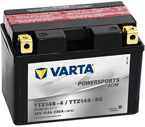 Varta 511902023 A514 Batterie Moto Fun-START AGM LF 12 V 11 mAh 230 a