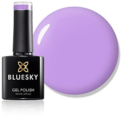 Bluesky Gel Nail Polish, Lavender Neon23, Light Neon Purple, Long Lasting, Chip Resistant, 10 ml (Requires Drying Under UV LED Lamp)