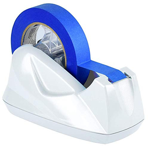 Acrimet Dispenser per Nastro Adesivo Jumbo Premium, Plastica, Antiscivolo (Resistente) (Bianco)