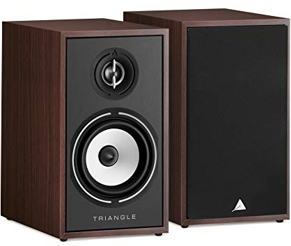 TRIANGLE - BOREA BR02 Hi-Fi Regallautsprecher - Belastbarkeit 80W - Leistung 89 dB/W/m - Vielseitiges Musik- und Heimkino - 176 x 310 x 274 mm - Nussbaum (Paar)