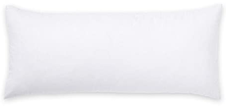 ARLINENS Ultra-soft Hollow fiber Filled Bolster Pillow Non-allergenic Orthopaedic Long Pillow for Maternity Back, Neck, Support Includes Free Pillow Case (White, Single 3ft)