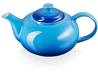 Le Creuset Stoneware Classic Teapot, 1.3 Litres, Serves 3-4 Cups, Azure, 80702132200003