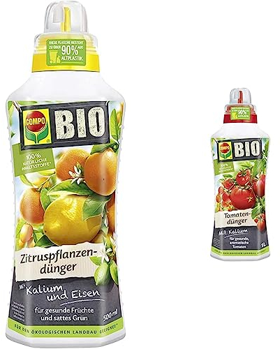 COMPO Bio Zitruspflanzendünger 500 ml + Bio Tomatendünger 1 l