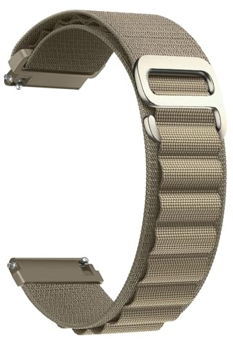 CeiBand Alpine Loop nylonarmband kompatibelt med 20 mm 22 mm, G-krok rostfritt stål metallspänne sport klockarmband män kvinnor ersättningsband för 20 mm 22 mm