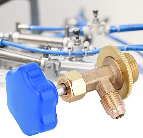 Matybobe Abridor de Botellas de Refrigerante, Válvula Dispensadora de Latón, 1/4SAE, Aire Acondicionado R134 R22, Refrigerantes Enlatados Pequeños (R22)