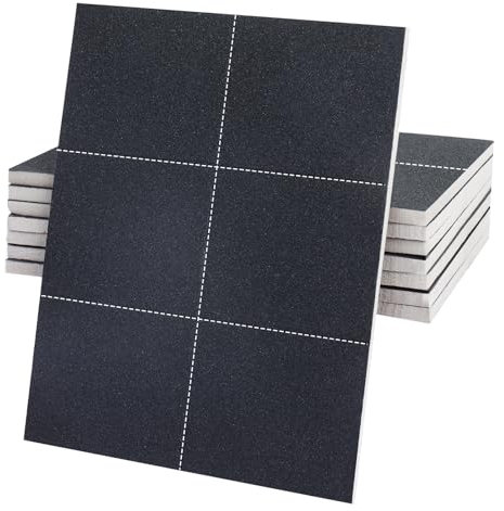 8 Piezas Esponjas de Lijado Húmeda y Seca, Almohadillas de Lija de Grano 180-1000 Esponja Abrasiva Manual Lavable y Reutilizable Taco Abrasivo de Lijado para Madera Metal Cocina Muebles