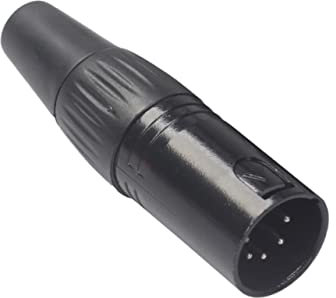 DIYEAH 1Paire Adaptateur XLR Broches pour Connecteur Audio pour Câbles DIY Soudure de Microphones et DMX Résistance à Oxydation Noire