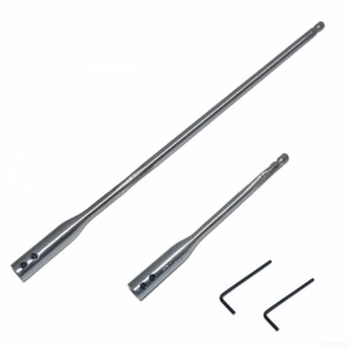 Set di estensioni per punte da trapano in acciaio ad alto tenore di carbonio, supporto magnetico da 1/4 di pollice con chiavi da 15,2 cm e 30,5 cm di lunghezza per utensili elettrici officina (1 set