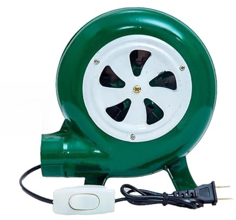 Ventilatore per Barbecue Manuale, Potente aeratore, soffiatore Elettrico, soffiatore per fucina a Carbone a Basso Rumore, soffiatore per fucina a manovella, per Campeggio (40 W)