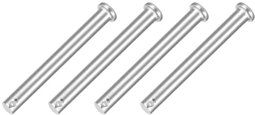 QUARKZMAN 4Pz Perni A Forcella Monoforo M10 x 90mm, Perni A Forcella Testa Piatta In Acciaio Inossidabile 304 Per Aggancio Rimorchio, Riparazioni Meccaniche, Attrezzature Industriali