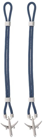 IMIKEYA Pulsera de paracord minimalista con cierre de ancla para hombre y mujer, 2 unidades. Pulsera de avión ajustable de doble capa para pilotos y viajeros.