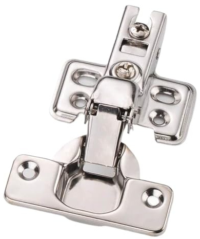 Cerniera 4X Cerniere for ante 'armadio Chiudiporta Hardware for armadio da cucina Sovrapposizione completa Mezza sovrapposizione Incorpora senza buffer idraulico(4 x Embed)