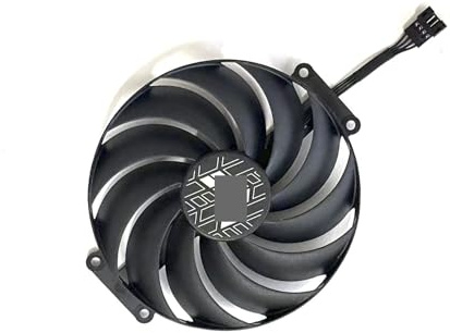 Partie de refroidissement de l'ordinateur Ventilateur GPU RTX 4090 7PIN FD10015M12D DC 12V 0,45A compatible avec la carte graphique RTX 4090 TUF-RTX4090-O24G-OG-GAMING(4PIN)