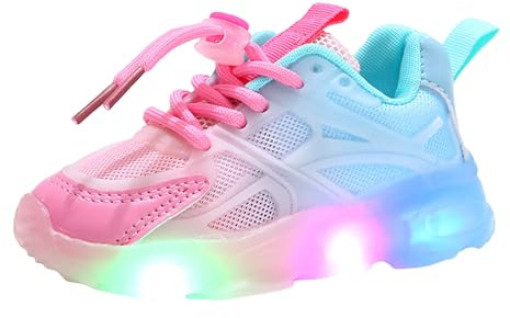 Zapatillas deportivas luminosas para niños de malla cómodas, zapatos con luces para niña niño, zapatillas al aire libre multideporte luminosas running calzado