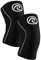 Rehband Power Max Kniebandage Kraftsport 7mm SBR/Neopren, wettkampfgeeignet, Knee Sleeves für Bodybuilding, Powerlifting, Crossfit & schweres Gewichtheben, Farbe:Schwarz - 1 Paar, Größe:L