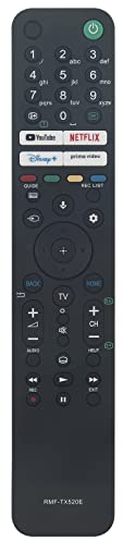 VINABTY RMF-TX520E Reemplazo de Mandos a Distancia por Voz para Sony TV KD-75X80J KD-55X79J XR-77A80CJ XR-77A80J XR-65X95J XR-75X95J XR-85X95J KD-43X85J KD-50X85J KD-85X85J XR-50X90J XR-75X90J
