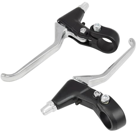 ECOVELO Coppia di Leve per Freno Bici a V Freni Bici Universali Maniglie a 3 Dita in Alluminio per City Bike MTB Bicicletta