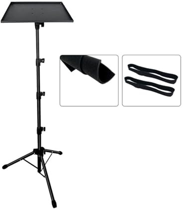GOWENIC Stabile Supporto da Pavimento per Proiettore da 1,6 M con Altezza Regolabile e Utilizzo Versatile per Spartiti Musicali e Trasmissioni Dal Negli Studi (Tipo 1)