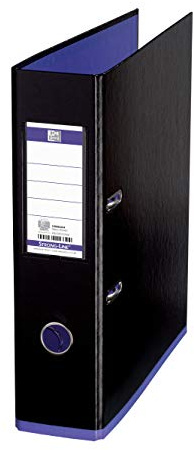 Oxford Ordner A4, myColour, 8 cm breit, zweifarbig in schwarz und violett, 1 Stück