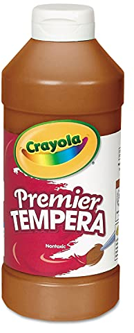 Crayola 541216007 Premier Tempera-Farbe, 454 ml, Braun