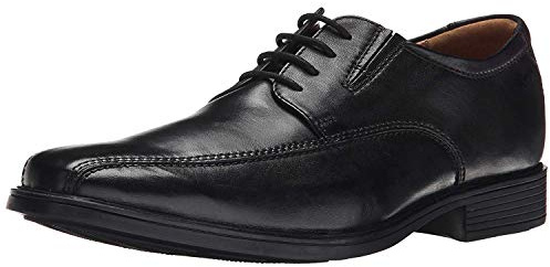 Clarks Men's Tilden Walk Oxford, Black Leather, 10.5 UK Wide