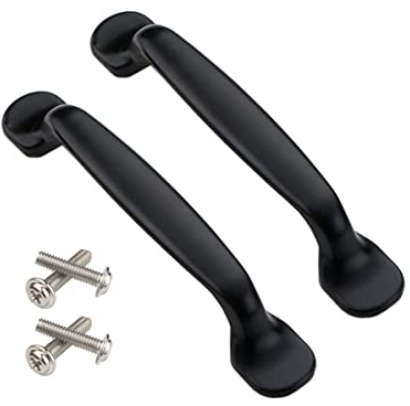 2x Qrity Tiradores de las puertas del armario de la cocina armario ropero tire del cajón, Aluminio, con tornillos (128MM)