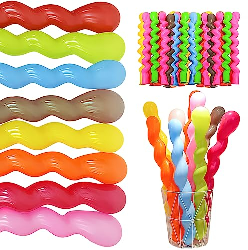 Palloncini Modellabili, Hillylolly Palloni Lunghi, Magici, DIY Lattice Palloncini Modellabili, 31 cm, per Feste, Compleano, Matrimonio, Anniversario (Spirale)