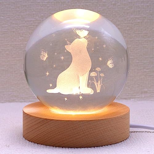 Ginsso Lampe chat de 3,15 pouces - Veilleuse pour enfants - Cadeau de chat - Télécommande - 16 changements de couleur - Intensité variable - Cadeau de Noël pour fille et garçon