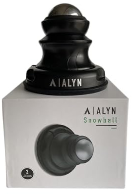 Alyn Snowball - Hot & Cold Lacrosse Ball Trigger Point Therapy, Relieve Sore Muscles in Back and Neck, Foot Pain, Plantar Fasciitis, and Sciatica, Myofascial Release, Recovery [Incl: 2 Balls + Tote]