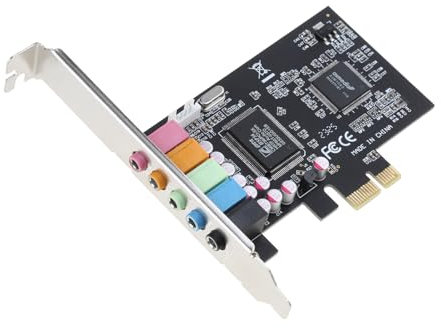 PCIe Sound Card 5.1 Internal Sound Card 3D Stereo PCI-e Card 32/64 Bit PCI For Express PC Sound Card CMI8738 Chip 3d Stereo