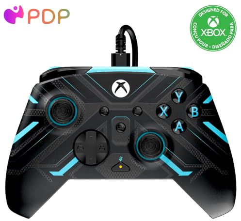 PDP Xbox REMATCH GLOW Wired controller TITAN STEEL