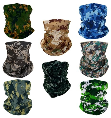 SMEHCF 8 Multipurpose Bandanas for Women Men