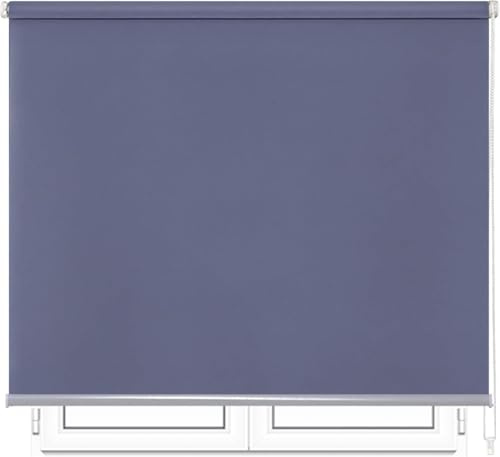 DALINA Estor Enrollable para Ventana 57x180cm,Semi Translúcido Liso de Poliéster,Medida con Soporte 60x180cm (60x180cm, Gris)