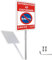 Panneau Interdiction de Stationner avec Piquet 24H/24 7J/7,Panneau de ne pas stationner 20x30cm -Métal en Aluminium de 1 mm-Revêtement réfléchissant et Résistant aux UV