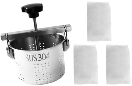 Folpus Exprimidor de Verduras Manual de 1,5 L, Herramienta Deshidratadora de Verduras para Cocina, Prensa de Manteca para Hogar, Restaurante