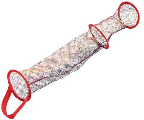 Homoyoyo Filet de Pêche Pliable 15x90 Cm Mailles Fines, Filet à Poissons Portable et Léger, Revêtement Résistant et Coloré pour Pêche en Rivière et Appâts