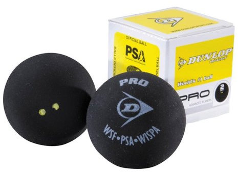 DUNLOP Squashbälle 12er 2gelbe Punkte