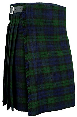Hamilton Kilts Gonnellino da Uomo Blackwatch Abito Scozzese Tradizionale Festa delle altopiano Highland, W32