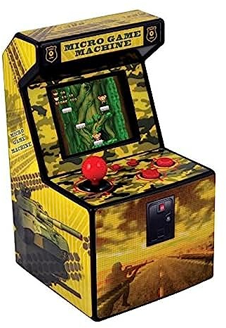 ITAL - Mini Arcade Retro / Borne Portable Geek avec 250 Jeux Intégrés / 16 Bits / Gadget Parfait comme Cadeau pour Enfants Et Adultes (Jaune)