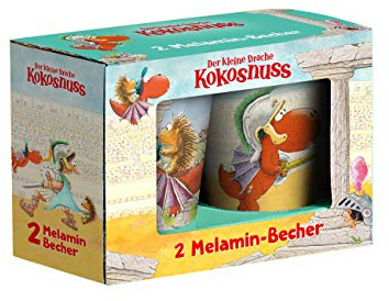 Der kleine Drache Kokosnuss - Melaminbecher Set: 2er Set