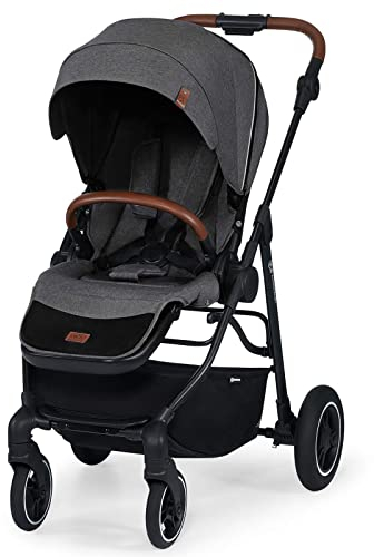 Kinderkraft Poussette Canne ALLROAD, Légère, Deux Directions, Pliable, Gris