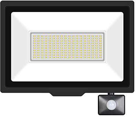Willpower Projecteurs LED Extérieur 150W 15000LM Avec Detecteur de Mouvement Spot LED Extérieur Blanc Froid 6000K IP66 Etanche Eclairage Exterieur Lumière de Sécurité LED pour Jardin Patio Garage