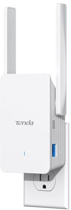 Tenda WiFi 6 Extender, AX3000 Dual Band WiFi Extender Signal Booster with Gigabit Ethernet Port, Home Internet Extender WiFi Booster, AP Mode, WPS Easy Setup(A33)