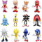 BESTZY Sonic Mini Figuren Set, 12 Stück Sonic Cake Toppers Geburtstags Party Liefert Kinder Geburtstagstorte Dekoration Für Sammlung Geburtstagsgeschenke Dekorationen Modell Spielzeug