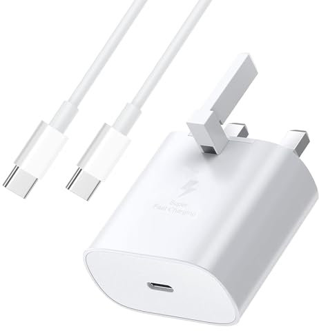 LOVEAI 25W Samsung Phone Fast Charger USB C Plug and Cable 1M for Samsung Galaxy Android Charging S24/S23 Ultra/S22/S21/S20 FE/A54/A53/A34/A33/A52/A51/A14