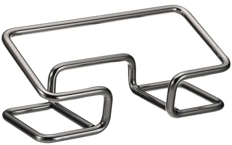 PATIKIL Porta Biglietti Visita Scrivania, Cartella Porta Biglietti Visita Metallo Scatola Porta Biglietti Visita Tavolo per Riunioni Lavoro, Nero (10cm)