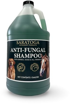 Saratoga Veterinary Product Antifungal Shampoo for Horses - Antibacterial Horse Shampoo and Conditioner - Effective Antifungal Horse Shampoo - Professional Quality Equine Care (1 Gallon)